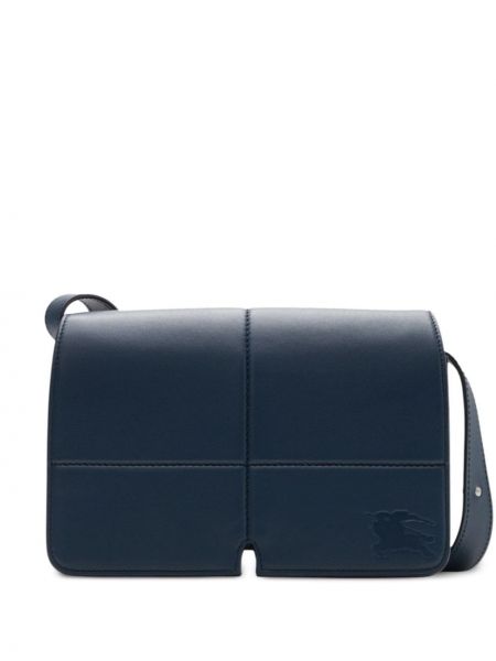 Kožená kabelka Burberry modrá