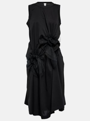 Bavlnené midi šaty Noir Kei Ninomiya čierna
