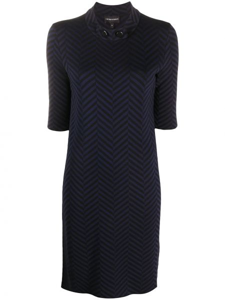 Kleid mit print mit fischgrätmuster Emporio Armani