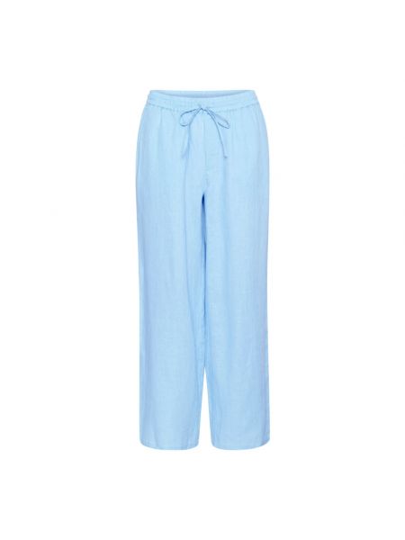 Spodnie relaxed fit Cream niebieskie