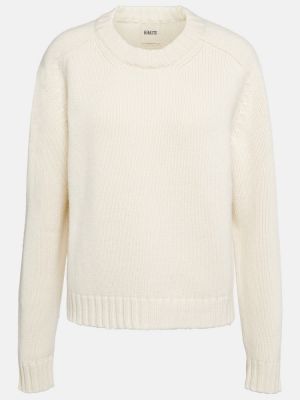 Sweter z kaszmiru Khaite biały