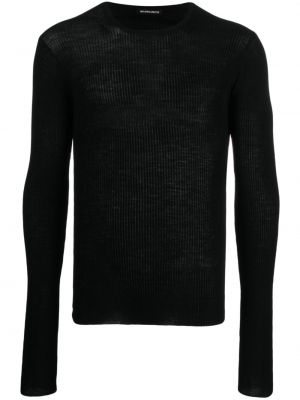 Volneni pulover Ann Demeulemeester črna