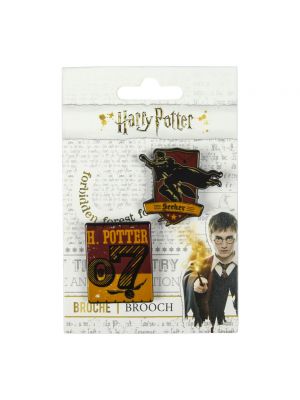 Брошка Harry Potter сиво