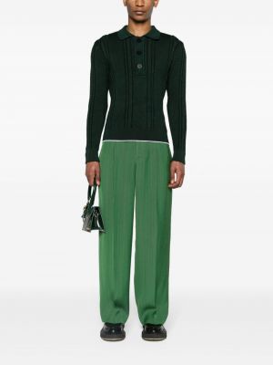 Kalhoty relaxed fit Jacquemus zelené
