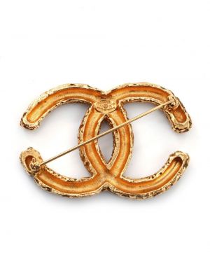 Broša ar zelta pārklājumu Chanel Pre-owned zelts