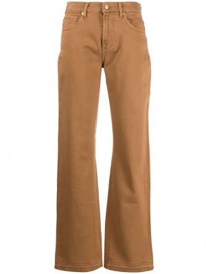 Straight leg jeans 7 For All Mankind marrone