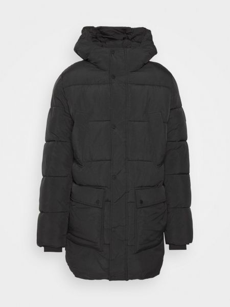 Czarny płaszcz zimowy Calvin Klein