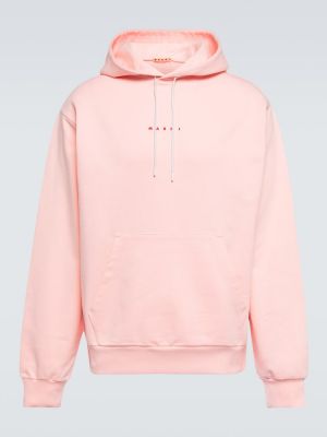 Jersey hoodie aus baumwoll Marni pink