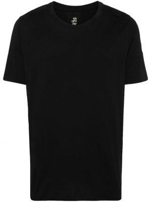 Kokvilnas t-krekls Thom Krom melns