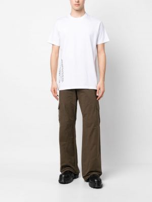 T-shirt mit print mit rundem ausschnitt Maharishi weiß