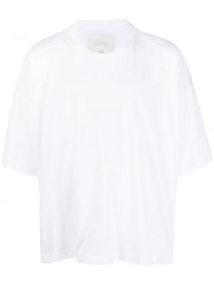 T-shirt en coton avec manches courtes Studio Nicholson blanc
