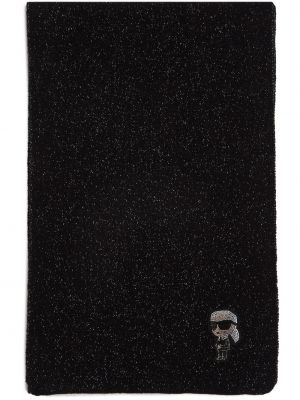 Echarpe en tricot Karl Lagerfeld noir