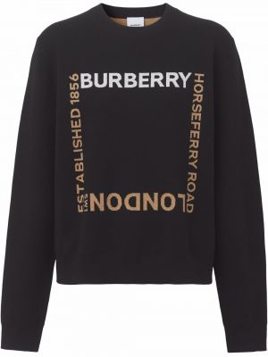 Пуловер черно Burberry
