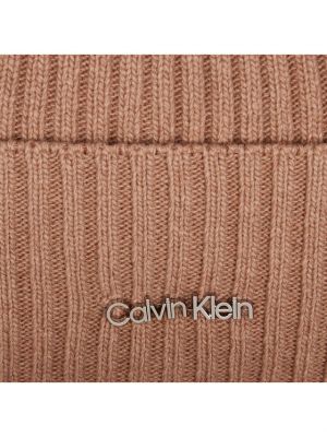 Czapka z kaszmiru Calvin Klein
