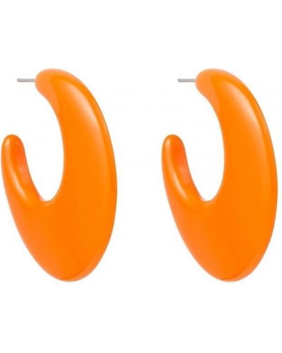 Boucles d'oreilles à boucle Kenneth Jay Lane orange