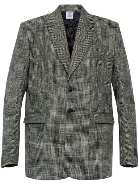 Kontrolleret bomuld blazer Vetements sort