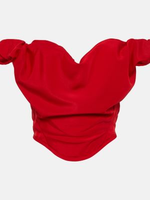 Бюстгальтер из крепа Vivienne Westwood красный