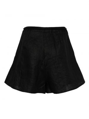 Shorts en lin large Faithfull The Brand noir