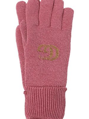Перчатки из вискозы Gucci розовые
