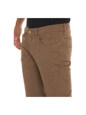 Pantalones slim fit con bolsillos Jeckerson marrón