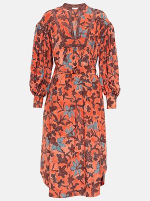 Midi haljina s cvjetnim printom s printom Ulla Johnson