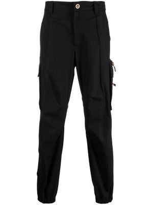 „cargo“ stiliaus kelnės slim fit Versace juoda