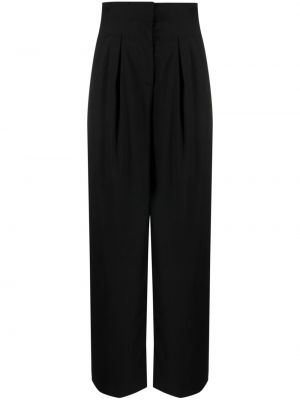 Pantalon taille haute plissé Remain noir
