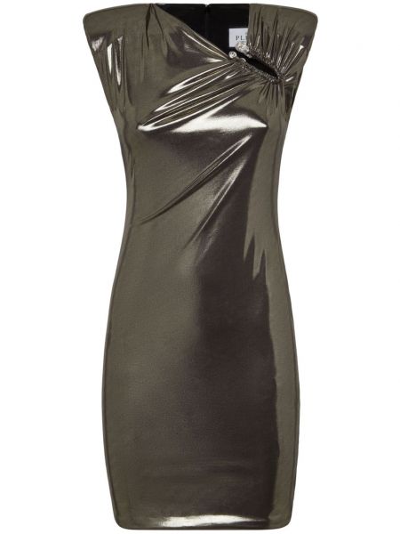 Коктейлна рокля Philipp Plein златисто