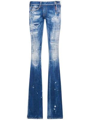 Jeans distressed Dsquared2 blu