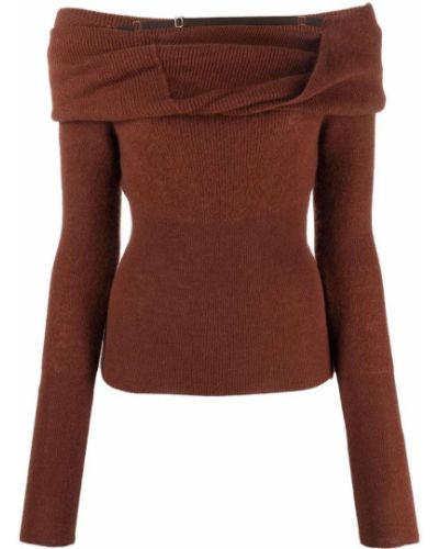 Jersey de tela jersey Jacquemus marrón