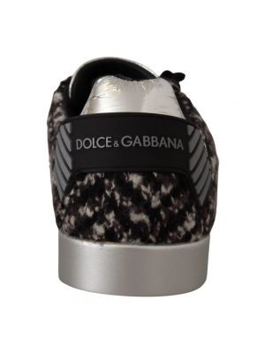 Zapatillas de cuero de algodón Dolce & Gabbana