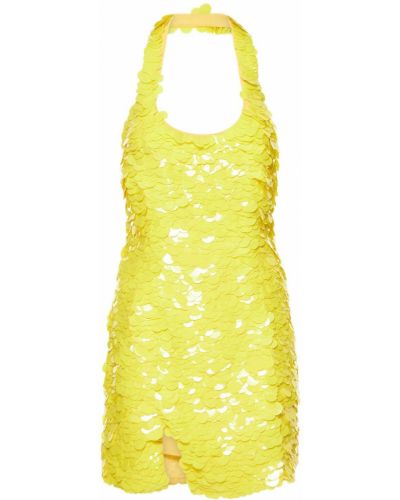Mini šaty The Attico žltá