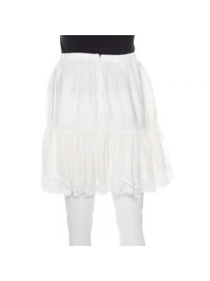 Spódnica bawełniana Dolce & Gabbana Pre-owned biała