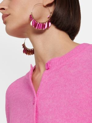 Boucles d'oreilles à boucle Isabel Marant rose