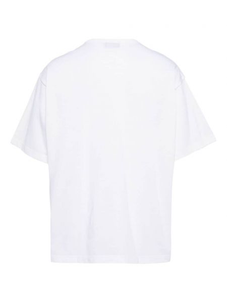 Raštuotas medvilninis marškinėliai Kolor balta