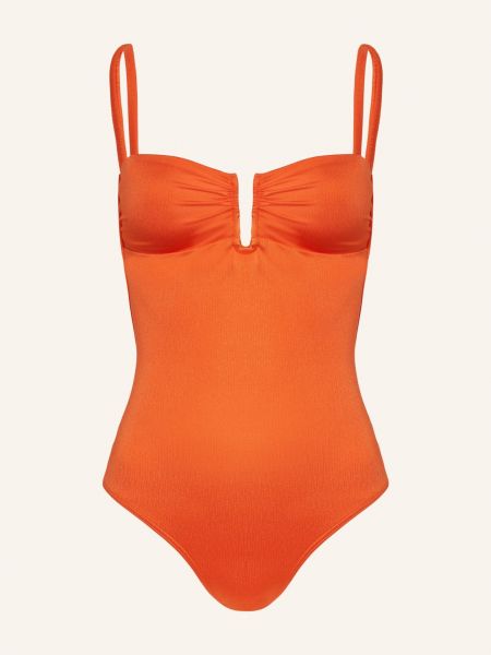 Satynowy strój kąpielowy Cyell pomarańczowy