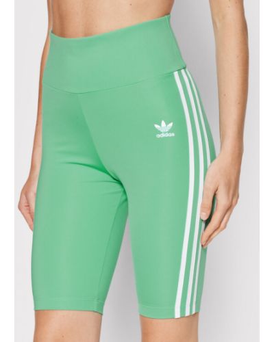 Slim fit sport rövidnadrág Adidas zöld
