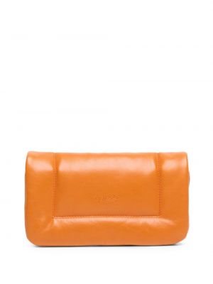 Leder clutch Marsèll orange
