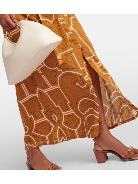 Βαμβακερή μάξι φόρεμα με σχέδιο Johanna Ortiz
