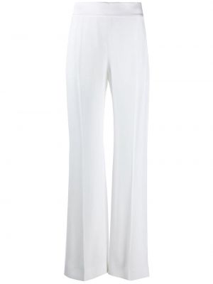 Pantalones de cintura alta Alberta Ferretti blanco
