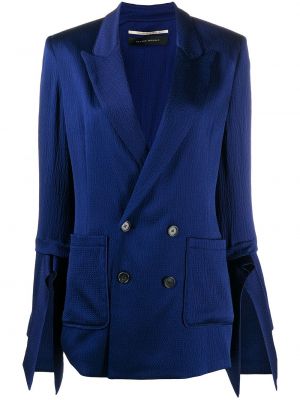 Blazer ajustado Roland Mouret azul