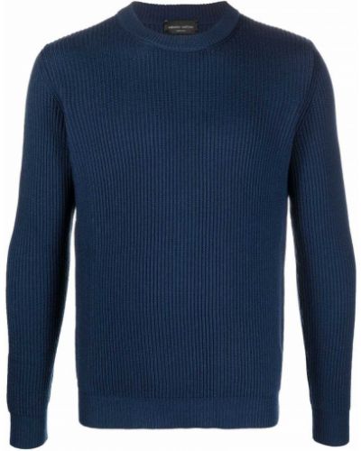 Jersey de tela jersey Roberto Collina azul
