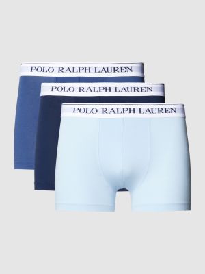 Bokserki slim fit z nadrukiem Polo Ralph Lauren Underwear niebieskie