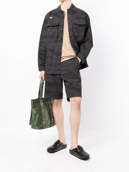 Cargo shorts mit print mit camouflage-print Maharishi schwarz