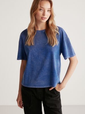 Oversized tričko Grimelange modrá