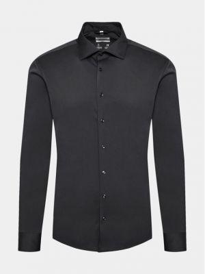 Marškiniai slim fit Seidensticker juoda