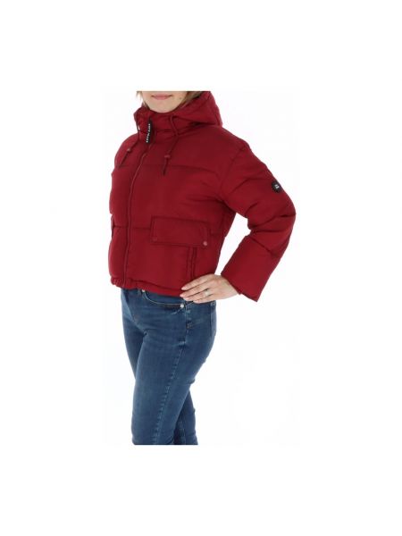 Jeansjacke mit reißverschluss mit kapuze Pepe Jeans rot