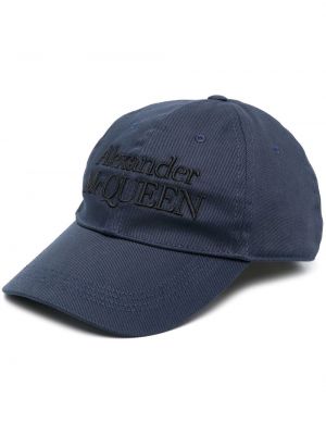 Brodert cap Alexander Mcqueen blå