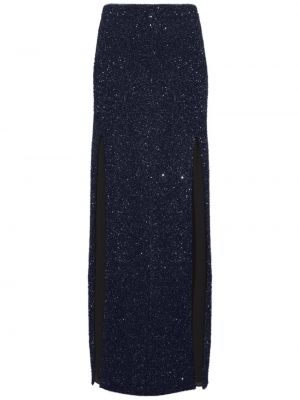 Pletena suknja sa šljokicama Proenza Schouler plava