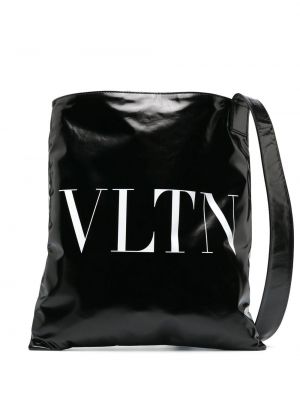 Τσάντα ώμου με σχέδιο Valentino Garavani μαύρο
